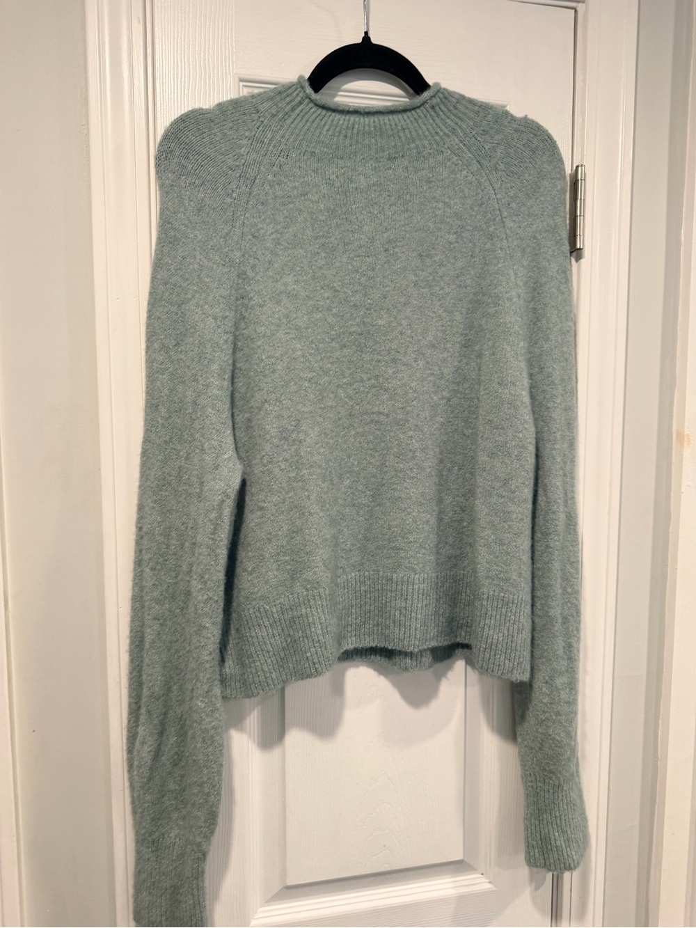 J.Crew Size S Sage Green Merino Wool Alpaca Blend Crewneck Sweater - Picture 6 of 9